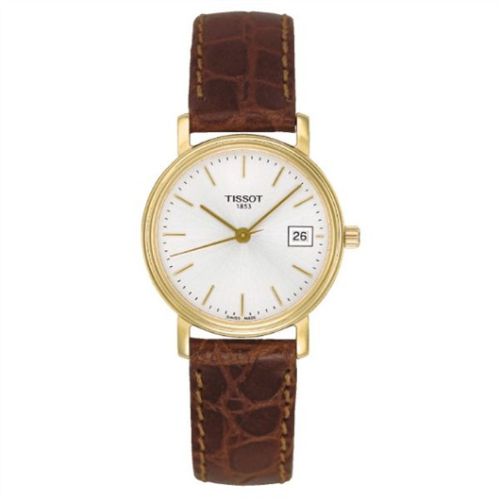 Tissot Desire Quartz 27 Yellow Gold PVD / Silver / Strap